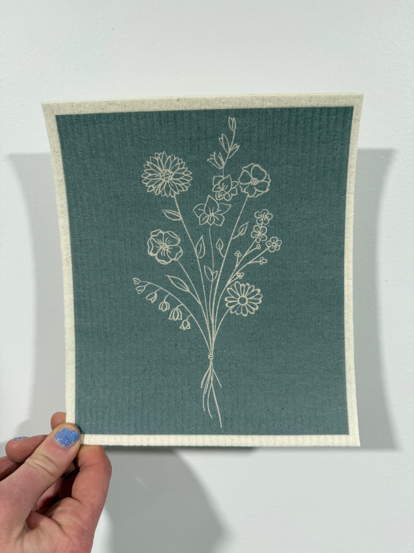 Posey Flower Swedish Dishcloth