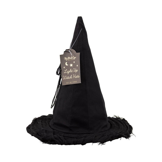 Light Up Witch Hats- Set of 3