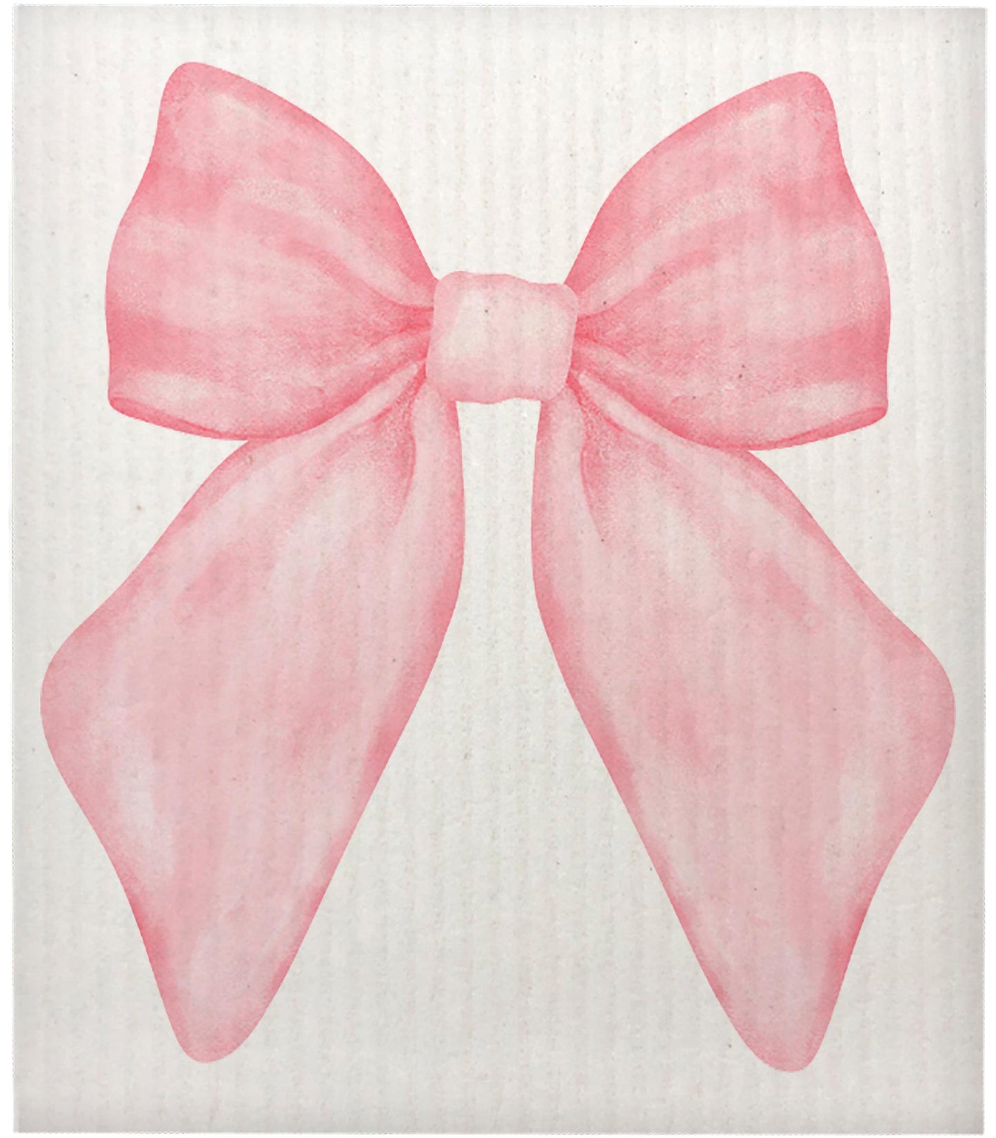 Pink Bow Swedish Dishcloth