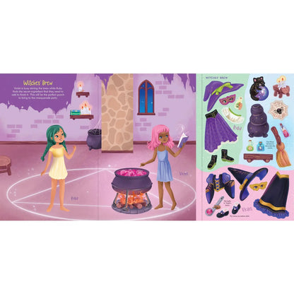 Halloween Sticker Doll Dress Up Book