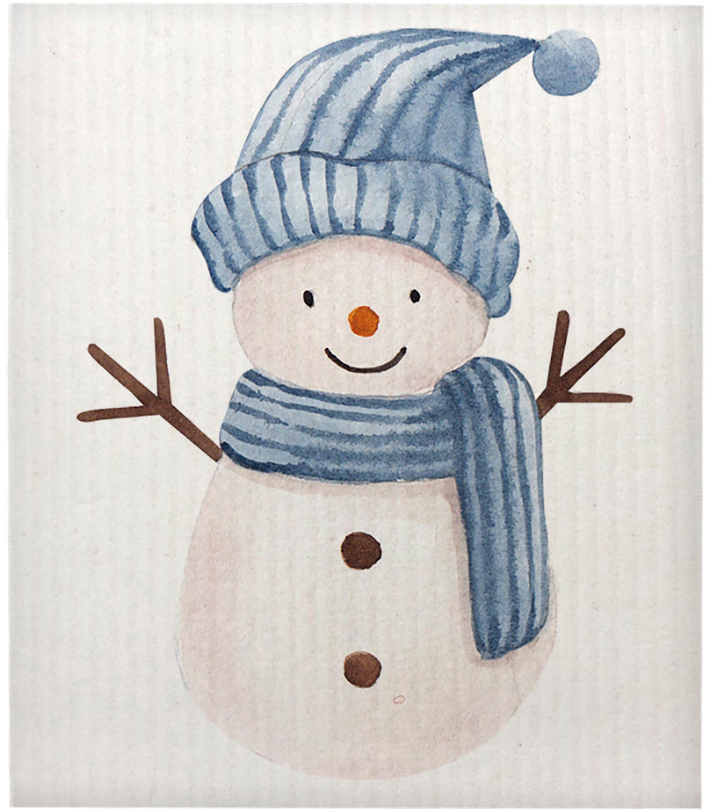 Snowman Swedish Dishcloth