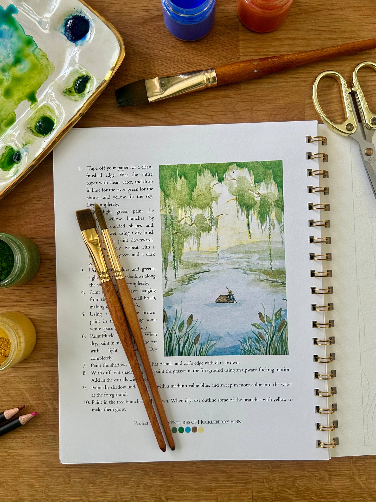 Bookish Watercolor Workbook