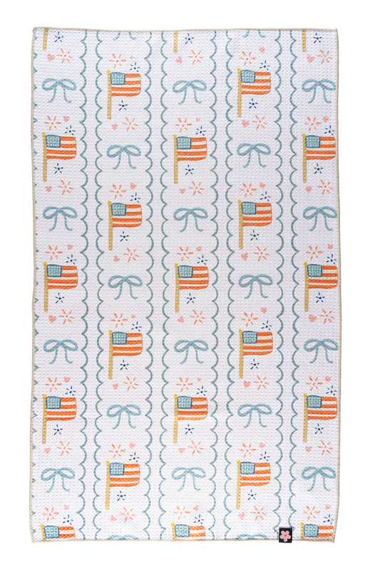 Old Glory Tea Towel