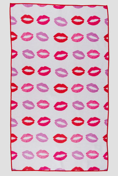 Pucker Up Double-Sided Towel