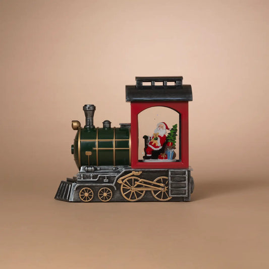 Santa Train Water Globe