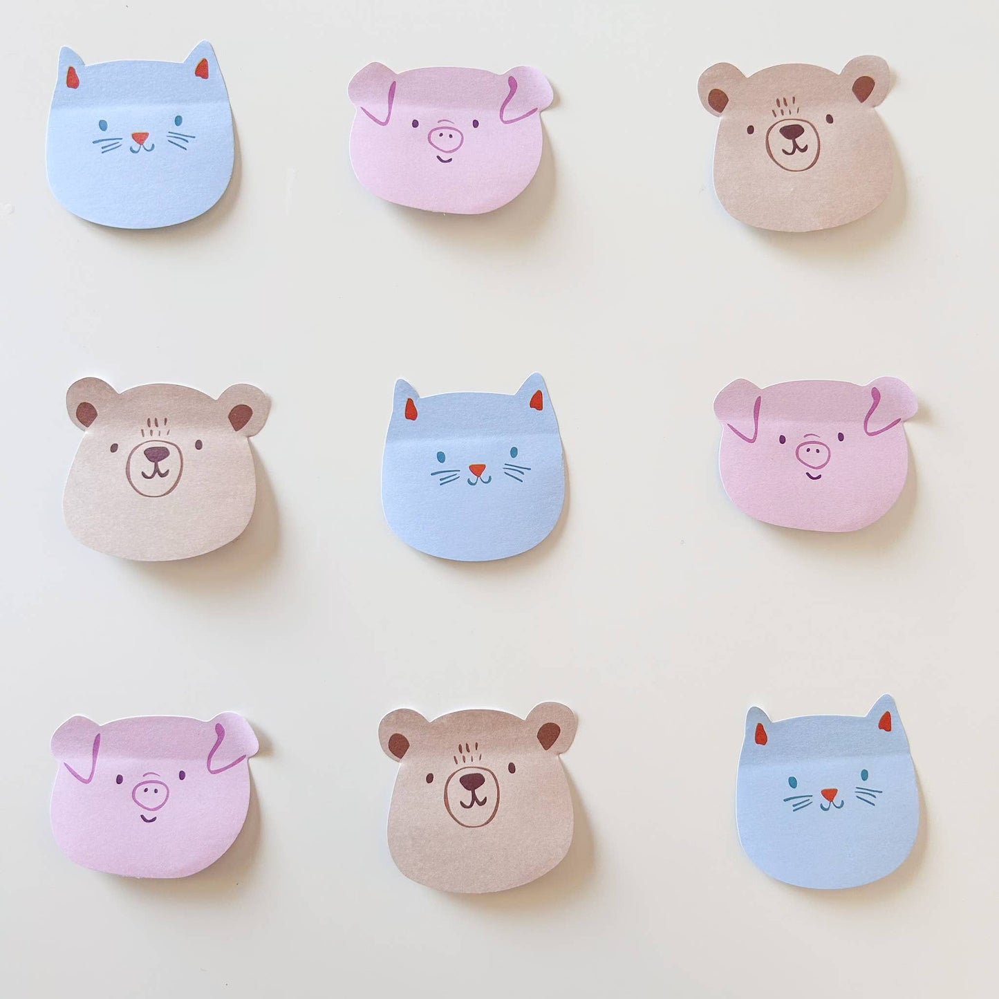 Bear Funny Faces Sticky Notes