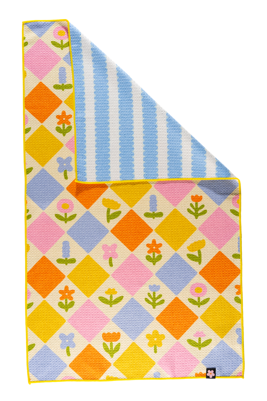Tulip Garden Tea Towel