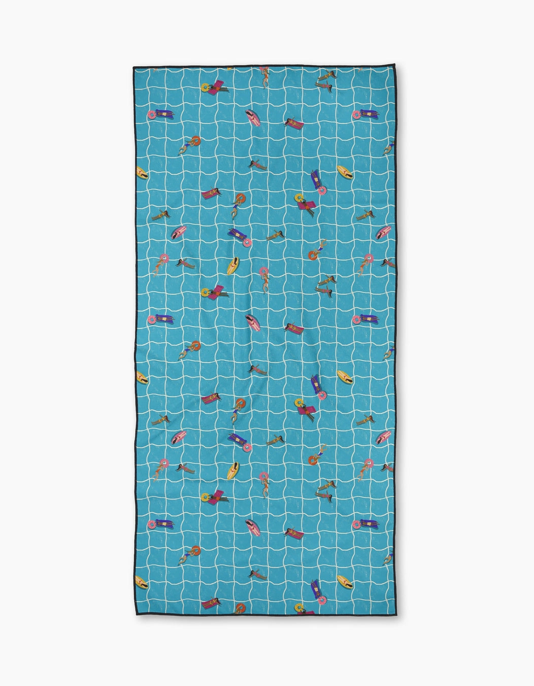 At The Pool Geometry Beach Towel