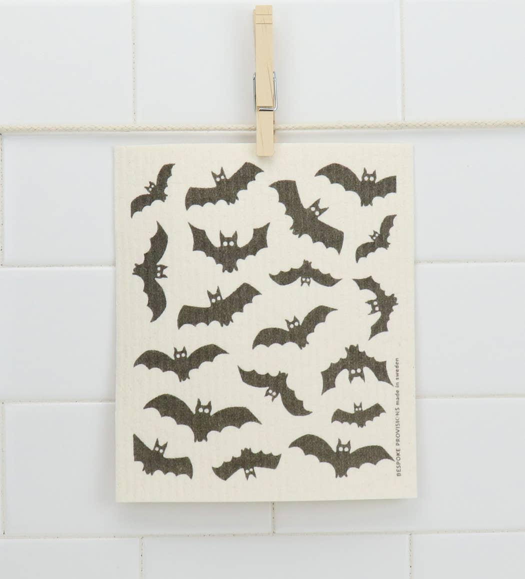Bats Swedish Dishcloth
