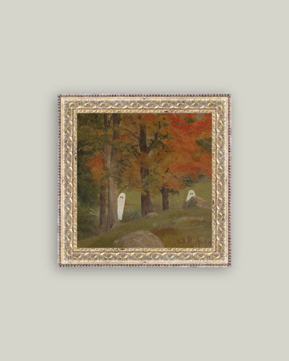 Haunt and Seek Framed Antique Art