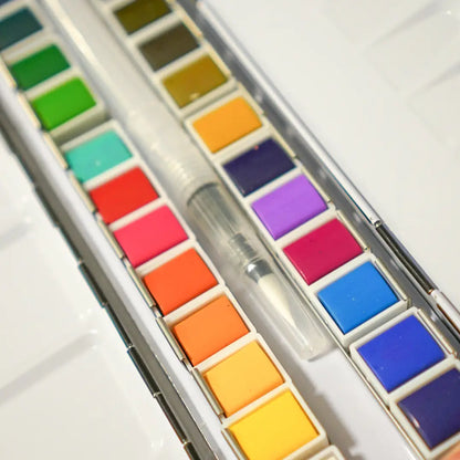 24 Color Watercolor Paint Pallette