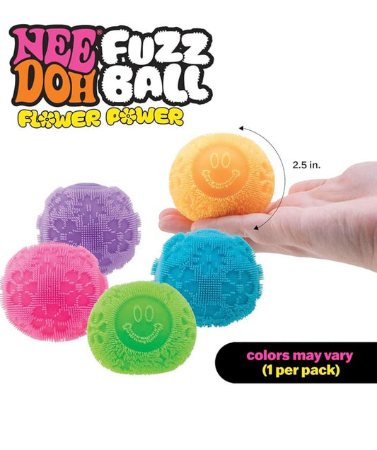 Flower Power Needoh Fuzz Ball