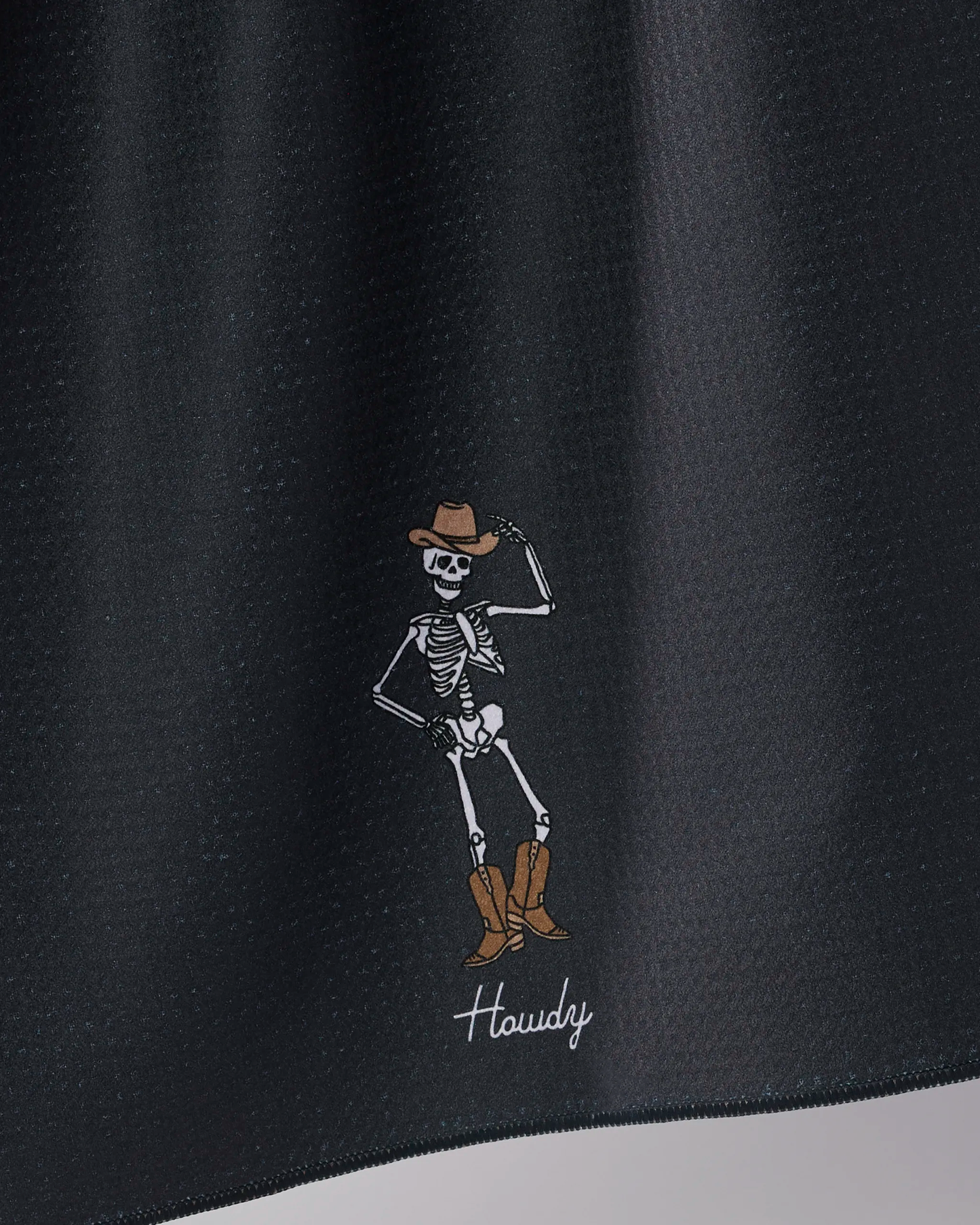 Howdy Cassondra Black Geometry Tea Towel