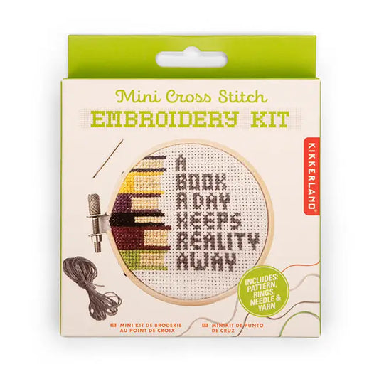 Books Mini Cross Stitch Embroidery Kit