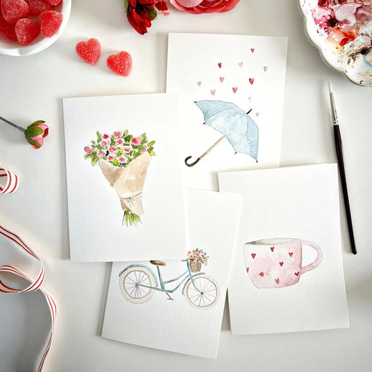 Sweet Love Paintable Notecards