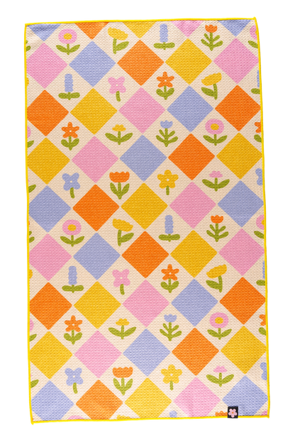 Tulip Garden Tea Towel