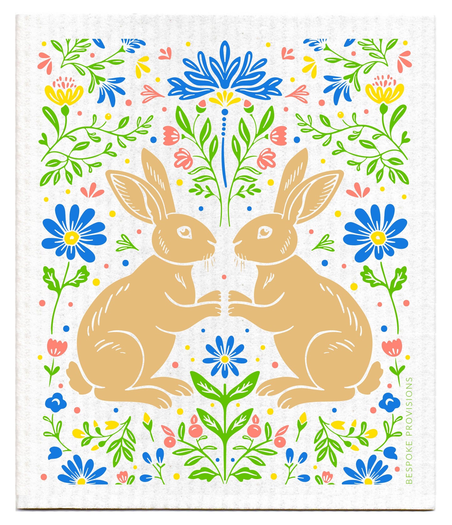 Rabbits Swedish Dishcloth