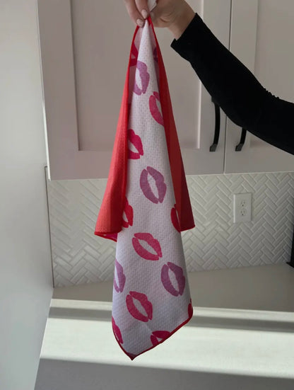 Pucker Up Double-Sided Towel