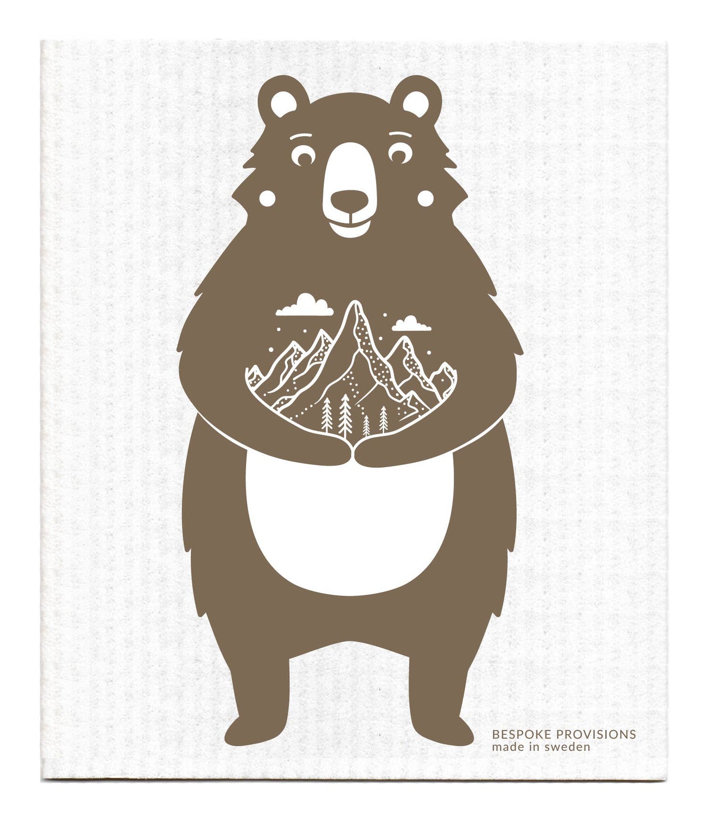 Mountain Bear Swedish Dishcloth