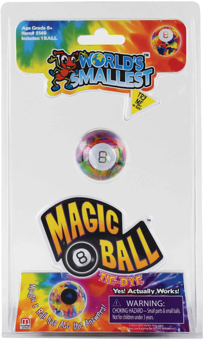 World’s Smallest Tie Dye Magic 8 Ball