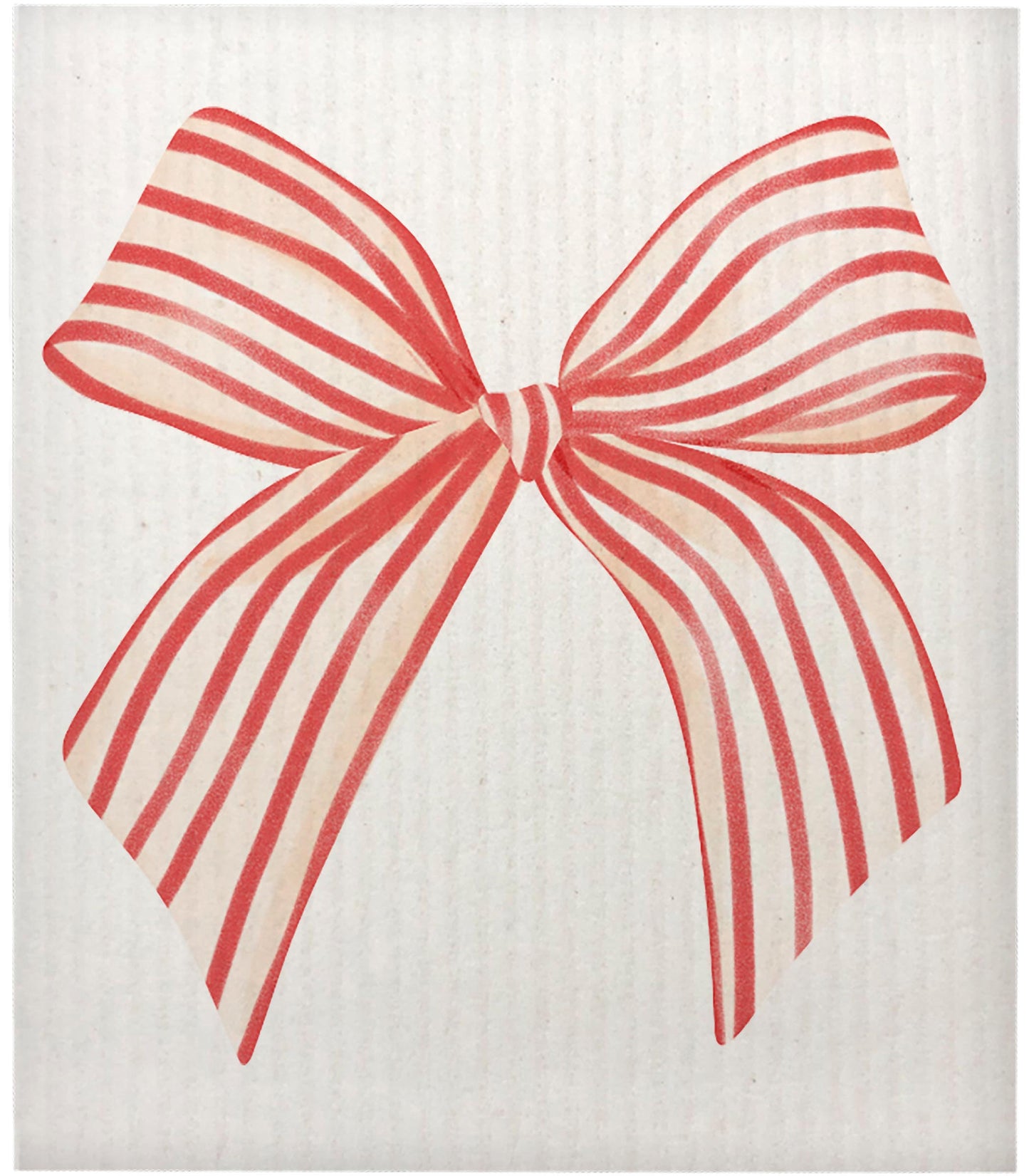 Christmas Bow Swedish Dishcloth
