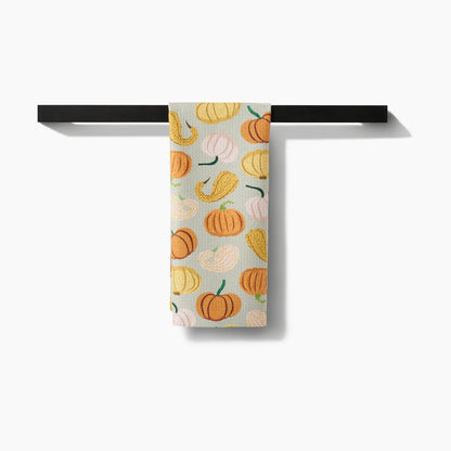 Pumpkins & Gourds Geometry Towel