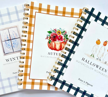 Halloween Watercolor Workbook