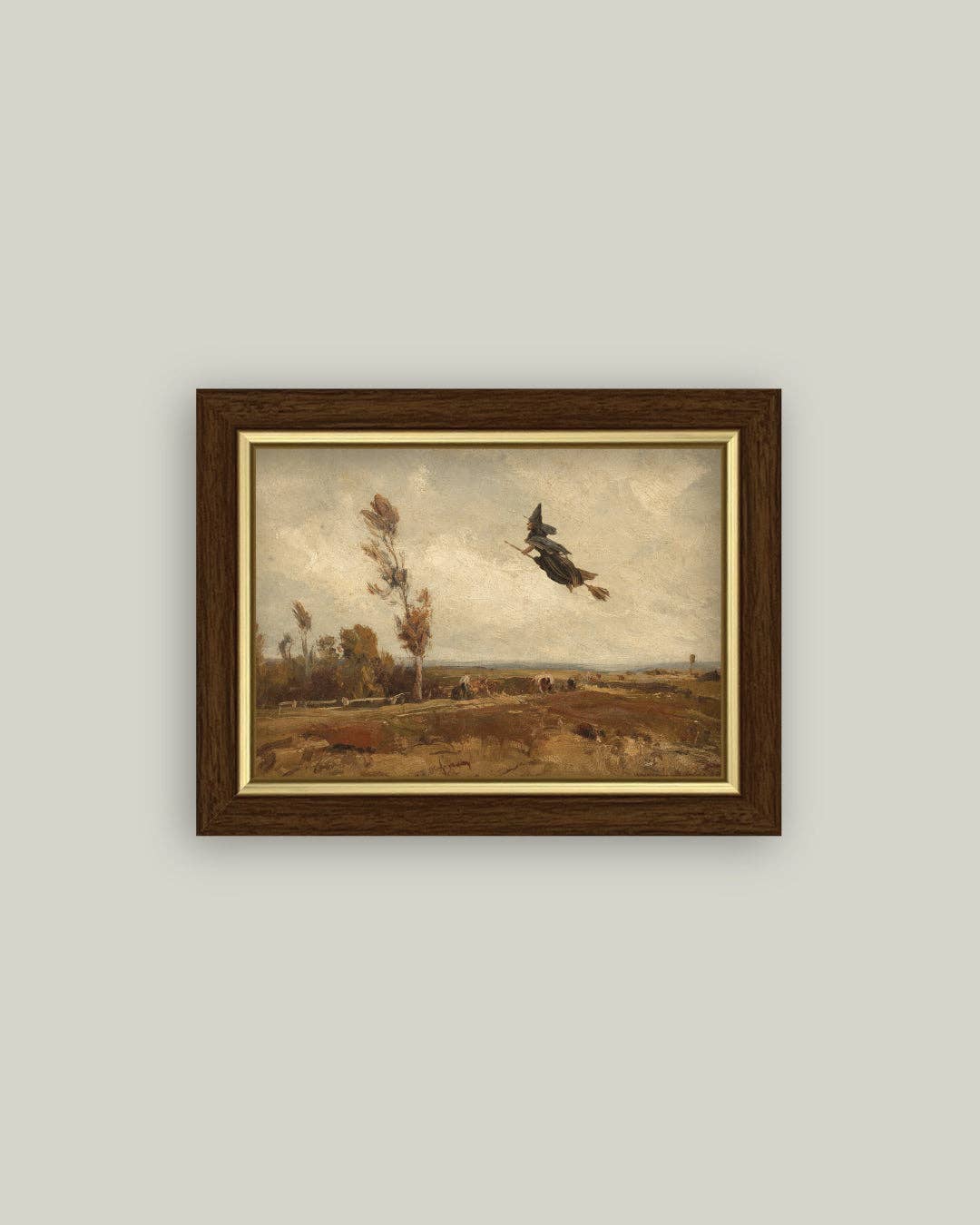 Witch Over an Autumn Sky