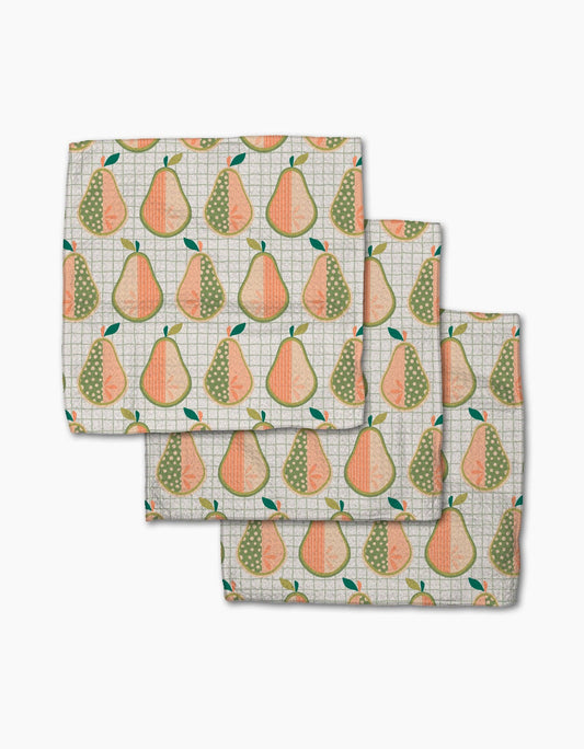 Mod Pears Geometry Dishcloth Set