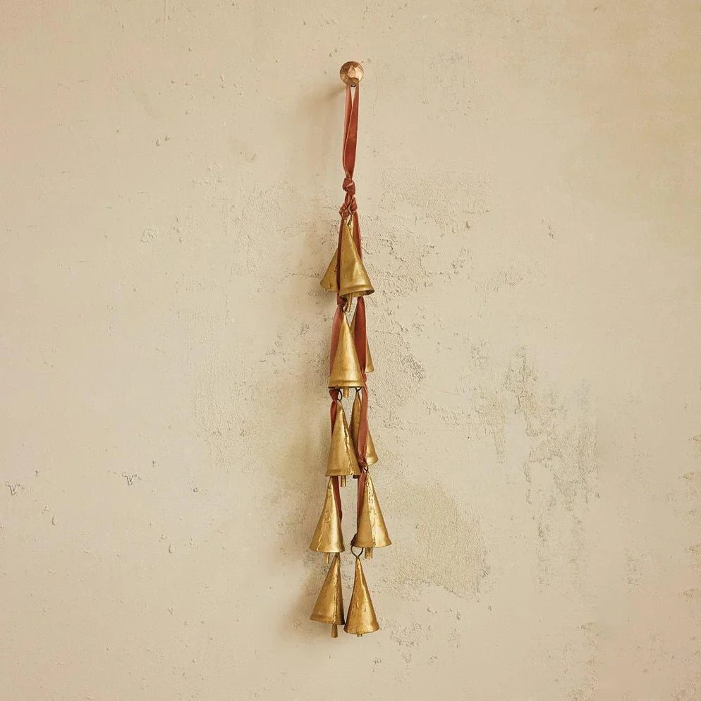 Velvet Ribbon With Bells Door Hanger