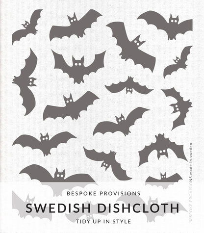Bats Swedish Dishcloth