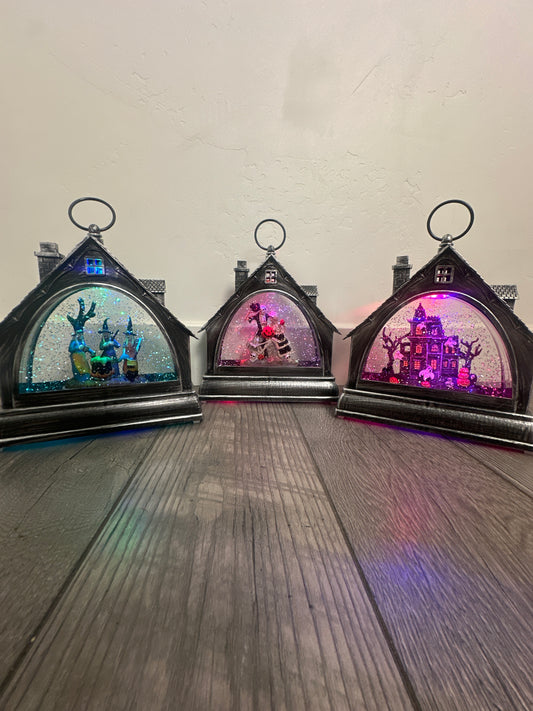 Lighted Glitter Lantern