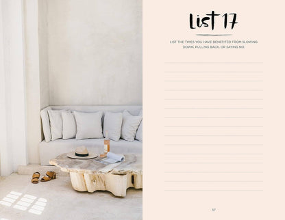 52 Lists for Calm Journal (For Soothing Anxiety)