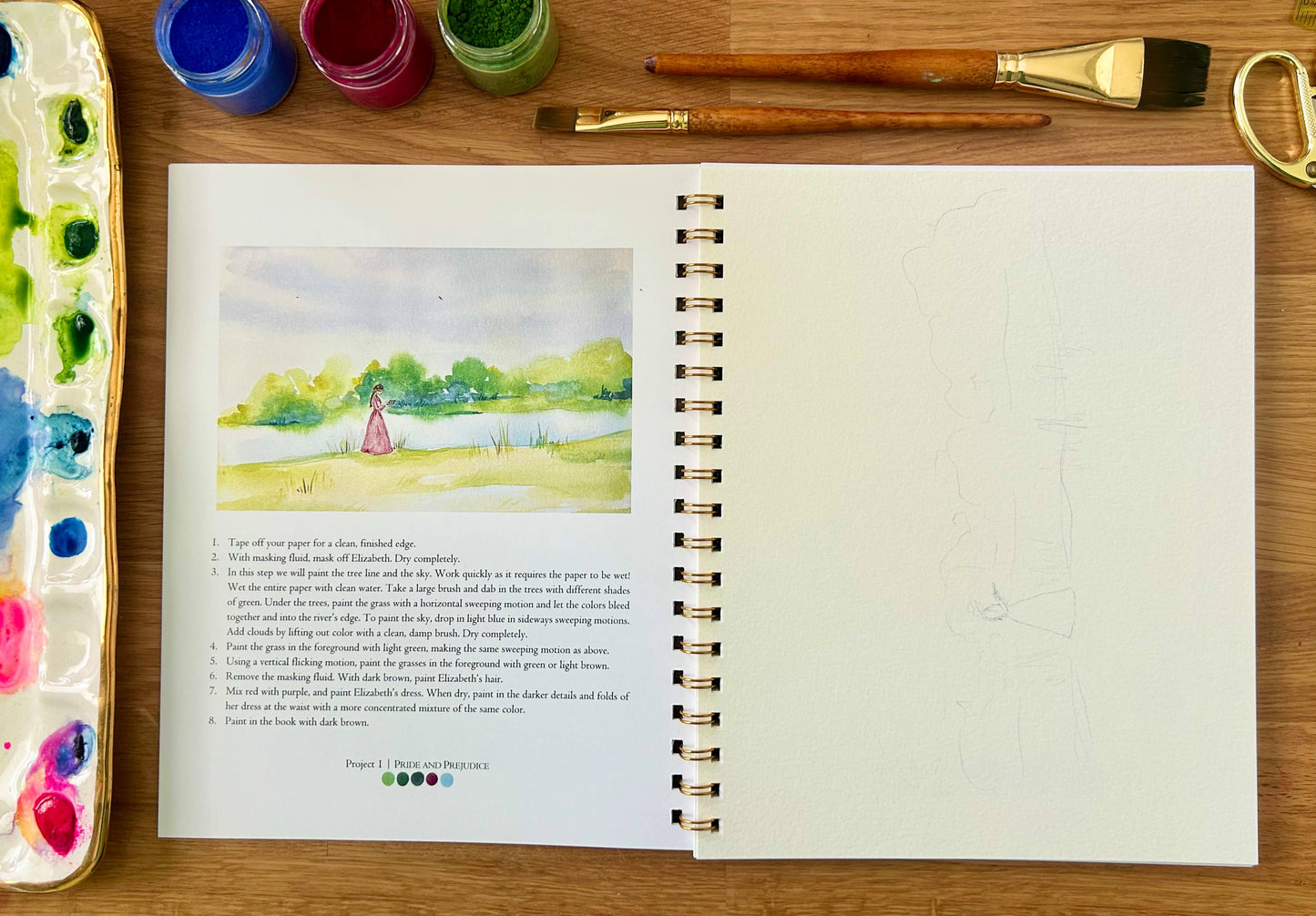 Bookish Watercolor Workbook