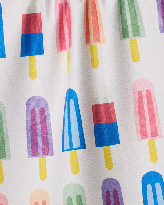 Poppy Popsicles GeometryTea Towel