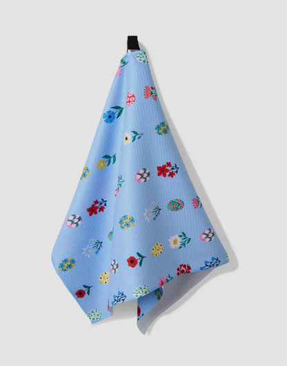 Spring Wildflowers Geometry Towel