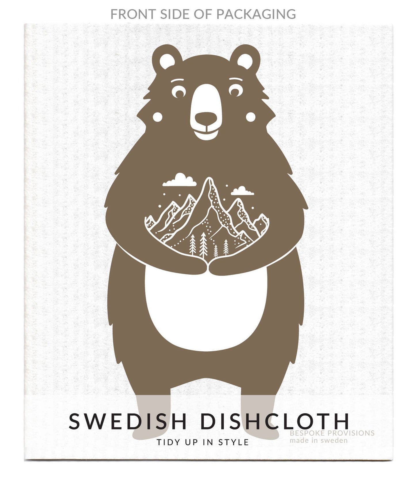 Mountain Bear Swedish Dishcloth