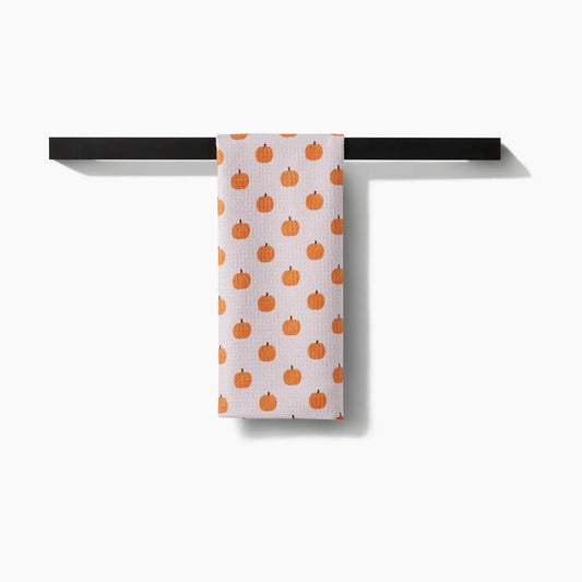 Pumpkin Patchwork Geometry Towel