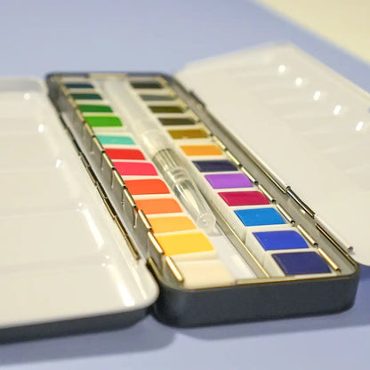 24 Color Watercolor Paint Pallette