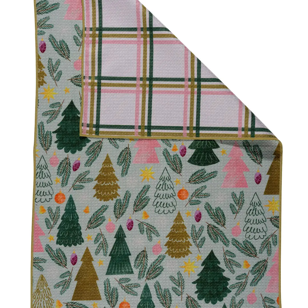 Sparkling Evergreen Tea Towel