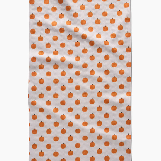 Pumpkin Patchwork Geometry Towel