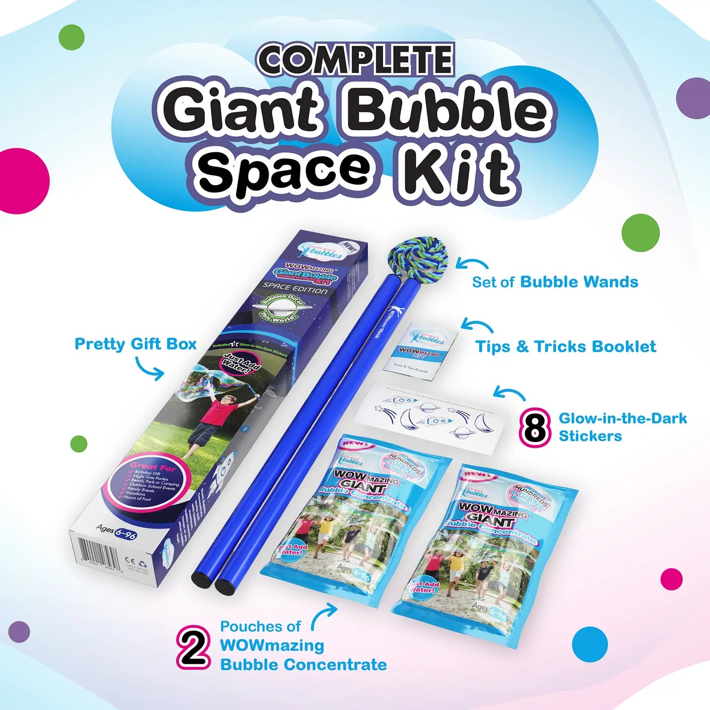 Wowmazing Giant Bubble Kit- Space Edition