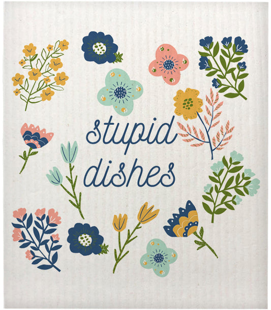 Stupid Dishes Swedish Dishcloth