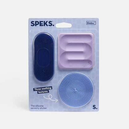 Slabs Silicone Sensory Stickers- Blue