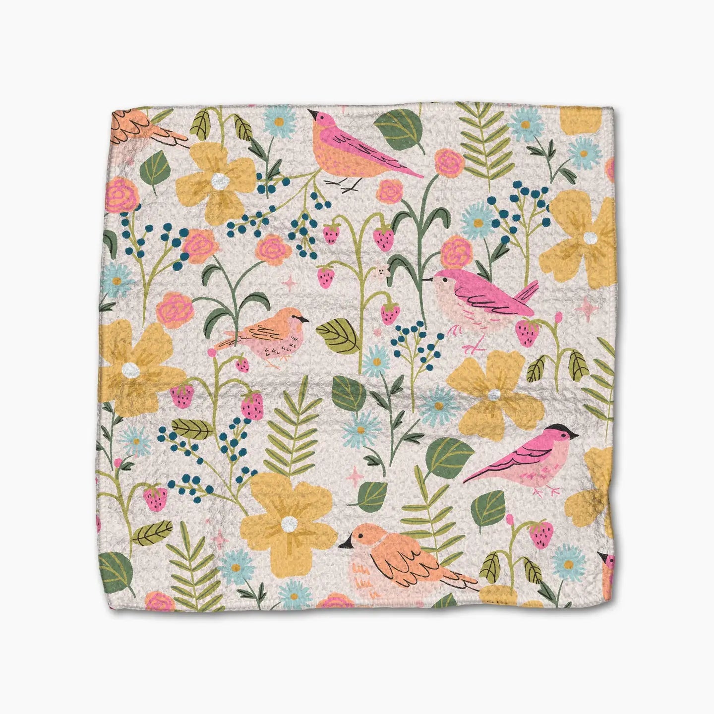 Summer Songbirds Geometry Dishcloths
