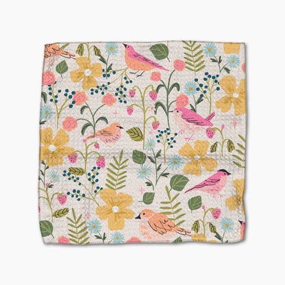 Summer Songbirds Geometry Dishcloths