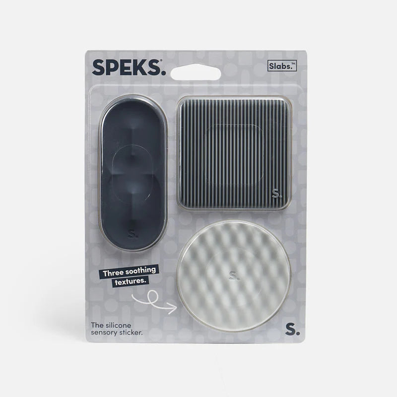 Slabs Silicone Sensory Stickers- Grey