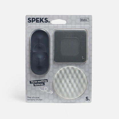 Slabs Silicone Sensory Stickers- Grey