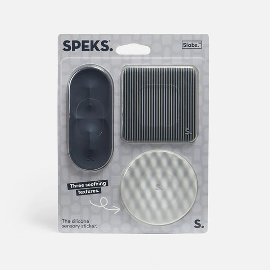 Slabs Silicone Sensory Stickers- Grey