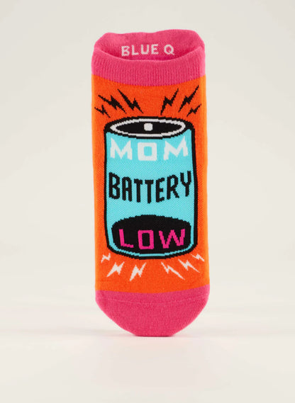 Mom Battery Low Sneaker Socks